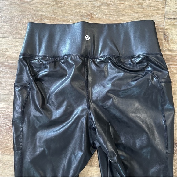 Livi For Lane Bryant Women’s Black 7/8 Faux Leather Leggings Sz 14/16 GUC - Picture 5 of 6